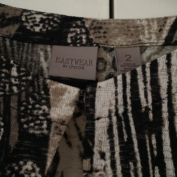 Chico’s Size‎ 2 Multi Print Classic Cardigan Dress Up or Down Chicos Large 12/14 - Picture 5 of 10
